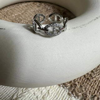 Bague anneaux A93 Mahana B Argent