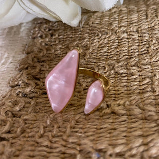 Bague pierres rose A9 Mahana B Rose