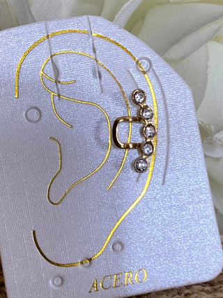 Bijoux d'oreille strass A349 Mahana B Or