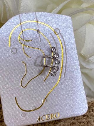 Bijoux d'oreille strass A350 Mahana B Argent
