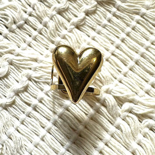 Boucles d'oreilles coeur A84 Mahana B Or