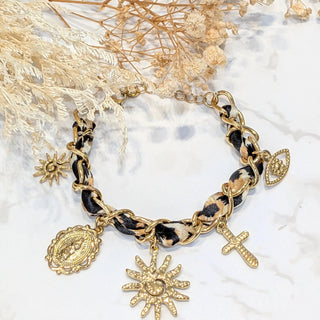 Bracelet pampille léopard A42 Mahana B