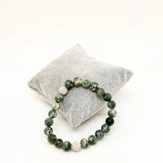 Bracelet pierre naturel A113 Mahana B Kaki