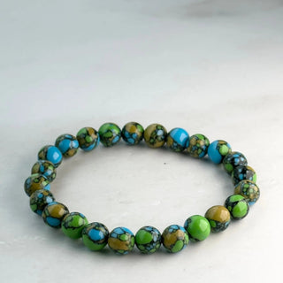 Bracelet pierre naturel A113 Mahana B Vert