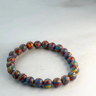 Bracelet pierre naturel A113 Mahana B Rouge