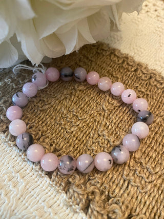 Bracelet pierre naturel A315 Mahana B Rose-poudré