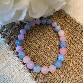 Bracelet pierre naturel A315 Mahana B Parme