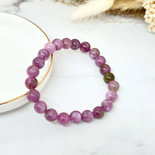 Bracelet pierre naturel uni A114 Mahana B Violet