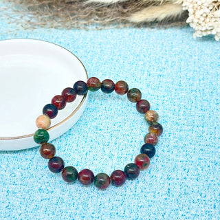 Bracelet pierre naturel uni A114 Mahana B Rouille