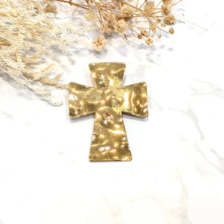 Broche acier inoxydable croix A45 Mahana B