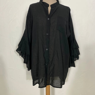 Chemise volant manche V82 Mahana B