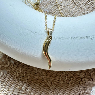 Collier pendentif corne A89 Mahana B