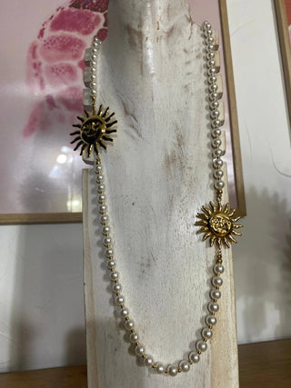 Collier perle et soleil A289 Mahana B Or