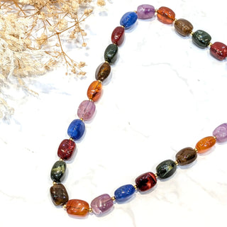 Collier pierre multicouleur A40 Mahana B Multicouleurs