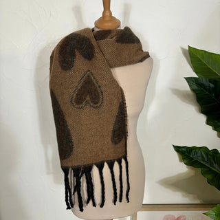 Echarpe coeur A98 Mahana B Noir