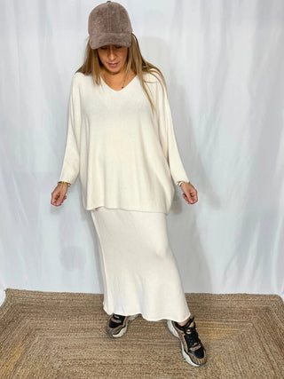 Ensemble jupe lainage V118 Mahana B