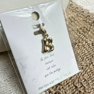 Lettre pampille doré A121 Mahana B B