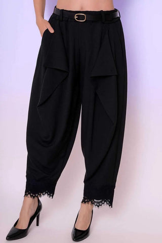 Pantalon bas dentelle S265 Mahana B Noir