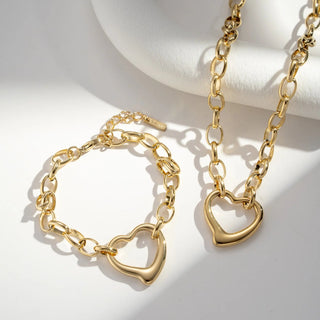 Parure coeur A57 Mahana B Or