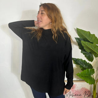 Pull doux col cheminé V162 Mahana B