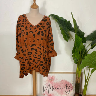 Pull loose léoapard S181 Mahana B Rouille
