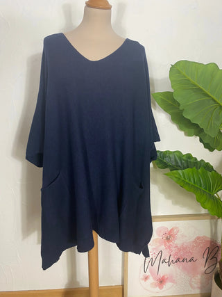 Pull loose sans manche V112 Mahana B Marine