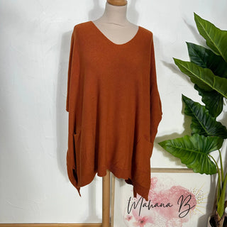 Pull loose sans manche V112 Mahana B Rouille