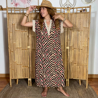 Robe étoile longue V80 Mahana B Chocolat