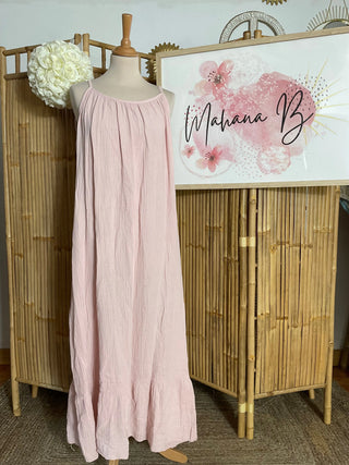Robe gaze de coton bretelle P135 Mahana B