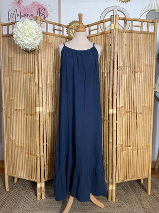 Robe gaze de coton bretelle P135 Mahana B