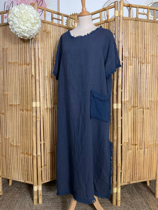 Robe longue droite frangé M66 Mahana B