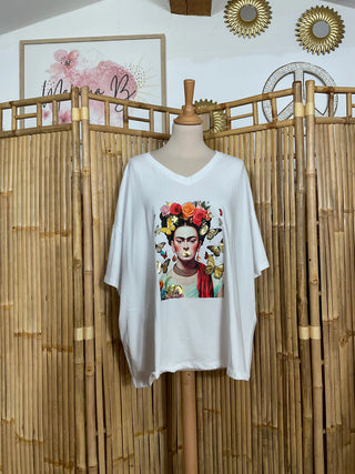 T-shirt grande taile avec motif V60 Mahana B