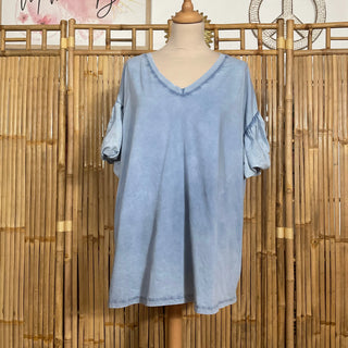 T-shirt manche volant S162 Mahana B