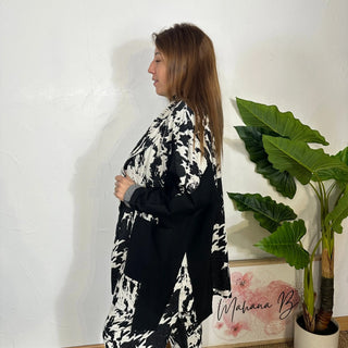 Veste longue motif SUN S278 Mahana B