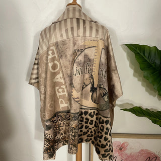 Veste loose motif S192 Mahana B